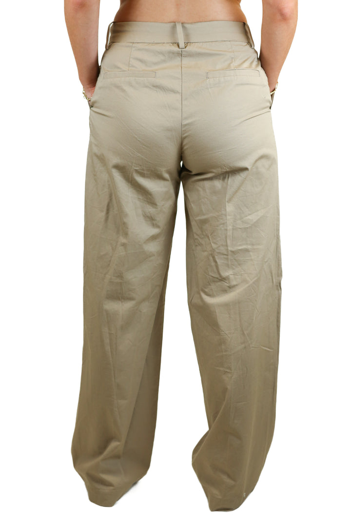 H&M Khaki High Waist Wide Leg Pants NWT (4)