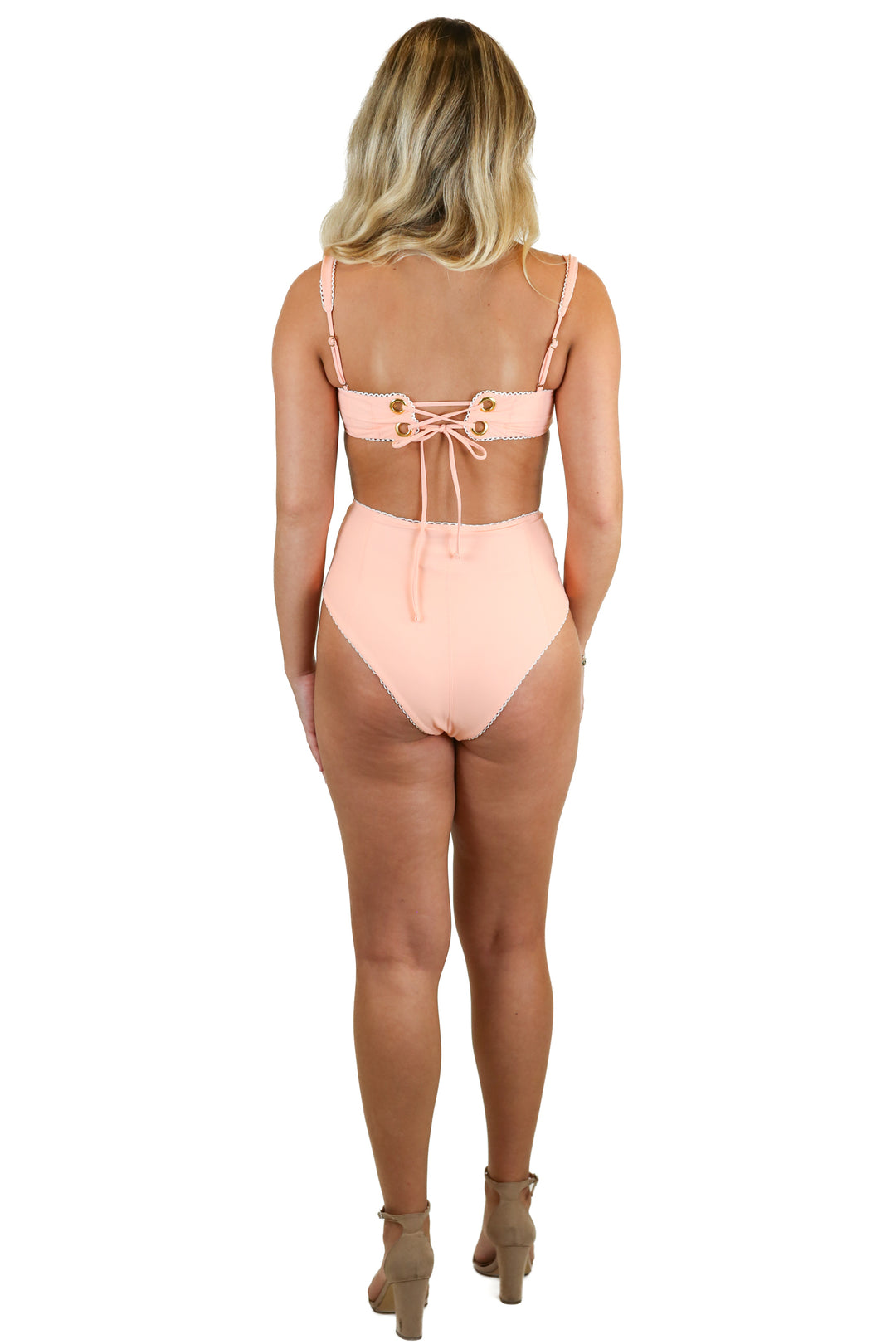 Tularosa Bright Coral One-piece Swimsuit NWT (XS)