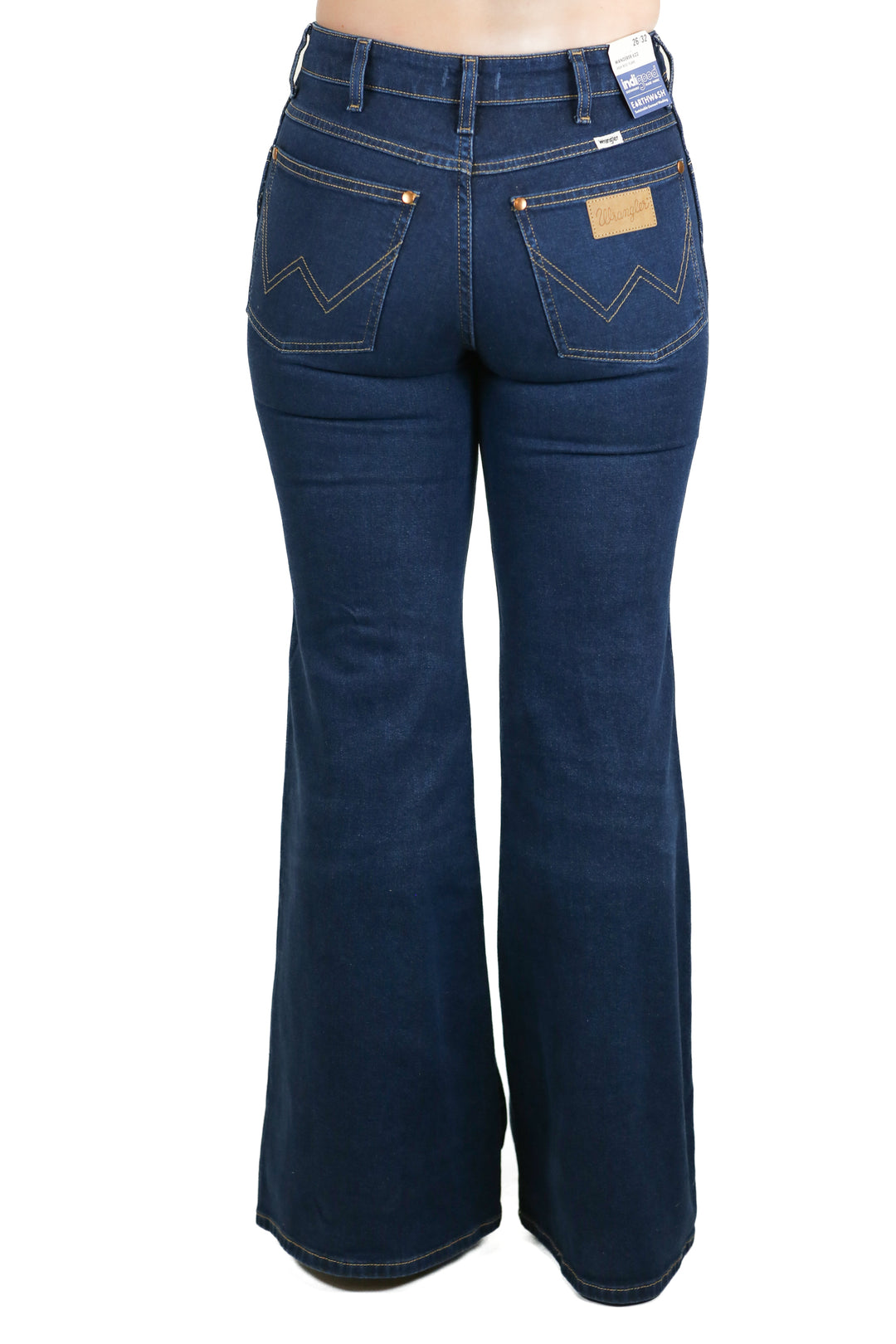 Wrangler Dark Wash Wanderer High Rise Flare Jeans NWT (26)