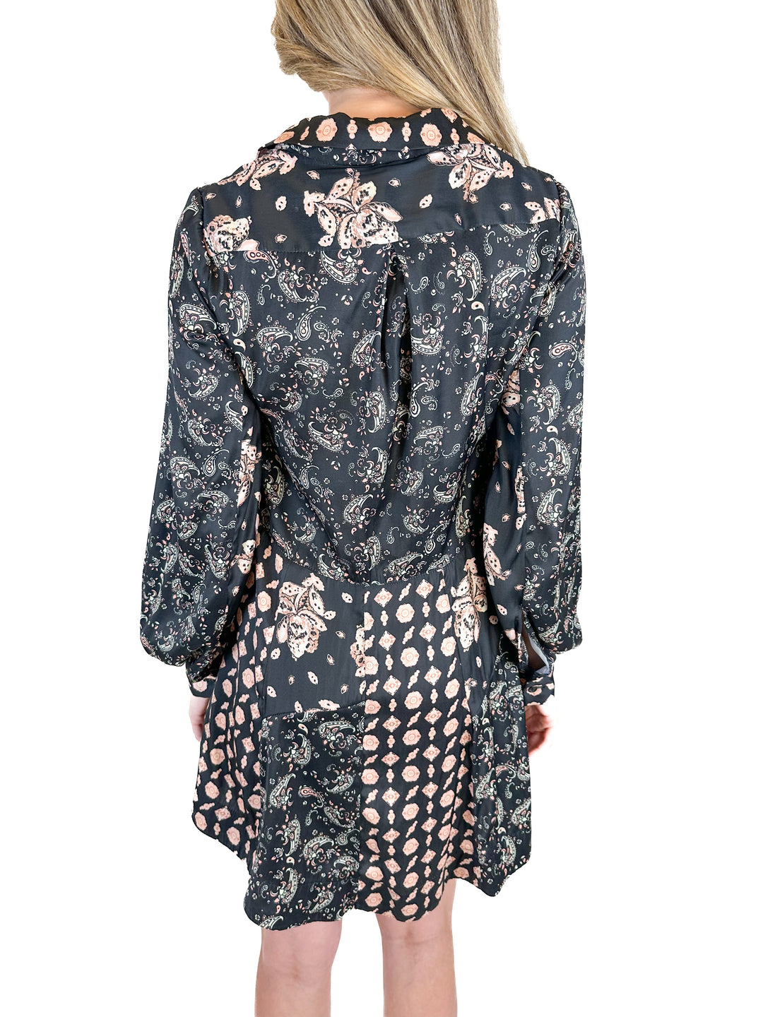 Free People Paisley Shirt Dress (XS)