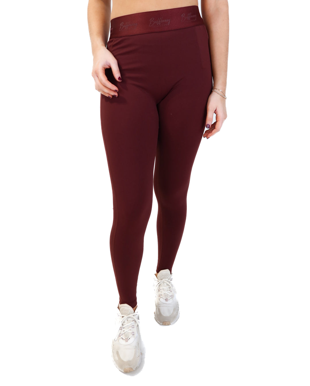 Buff bunny maroon leggings NWT (s; retail $70)