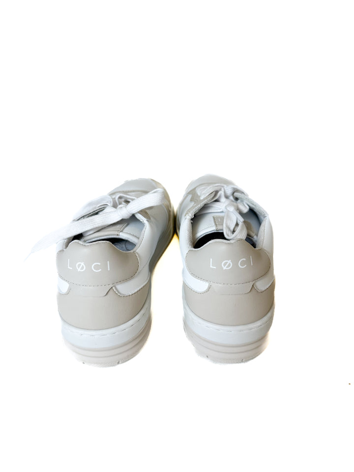 Loci Beige and Cream Sneaker (38/7)