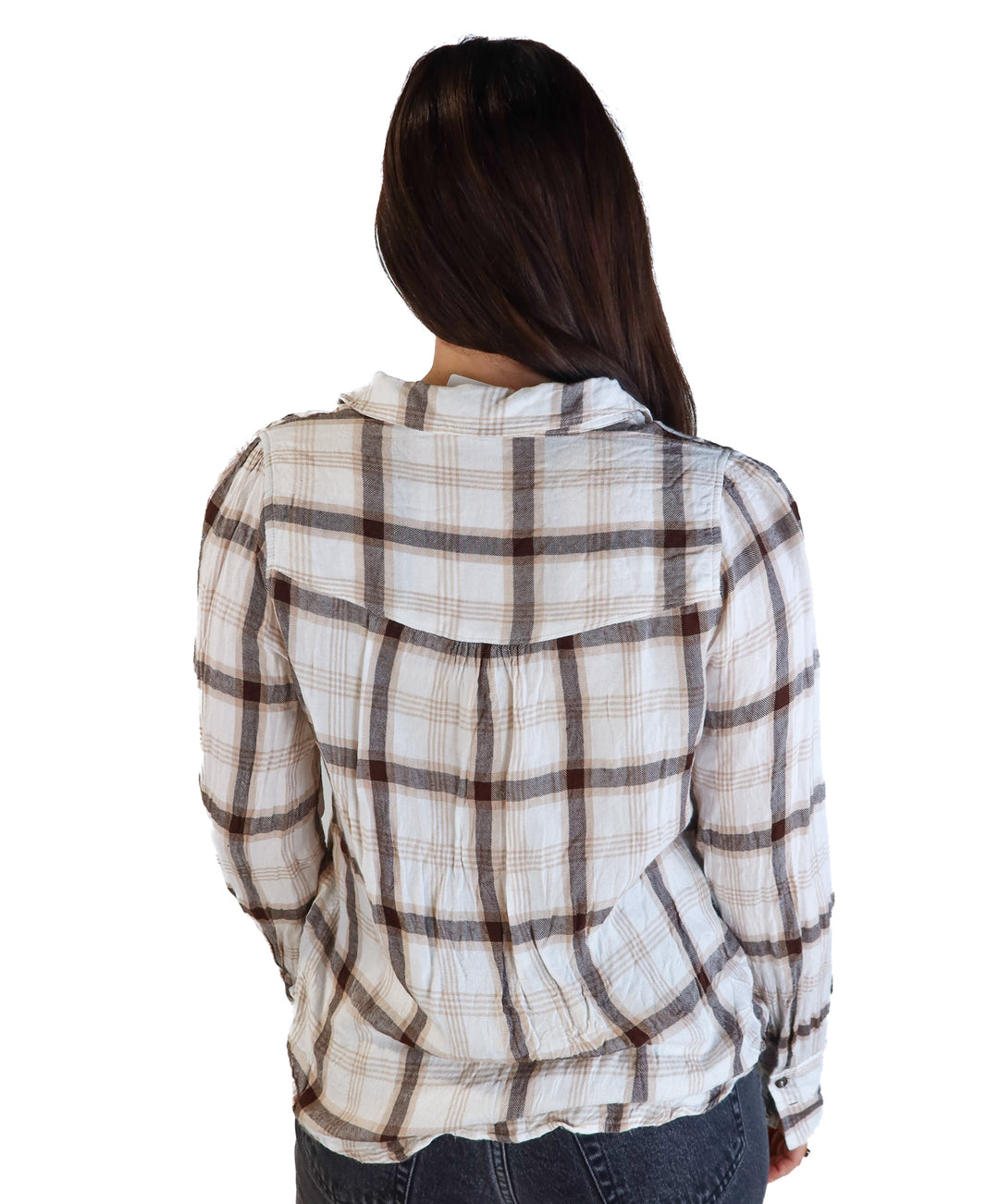 Fourteen & 9th neutral flannel (l)