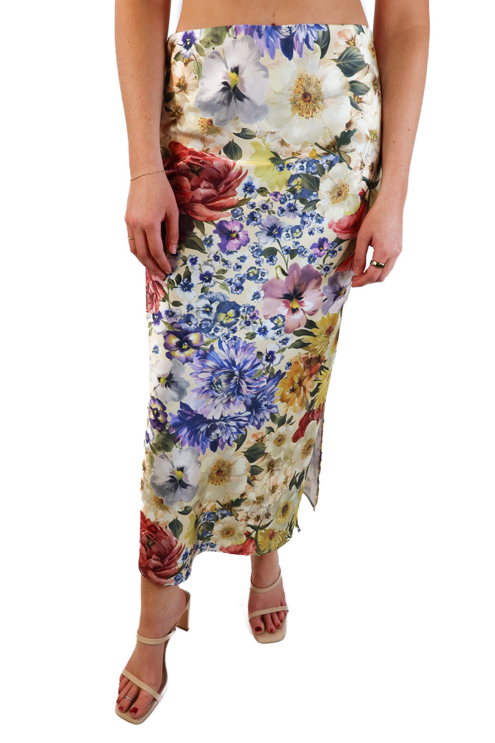 Express Floral Skirt (M; retail $88)
