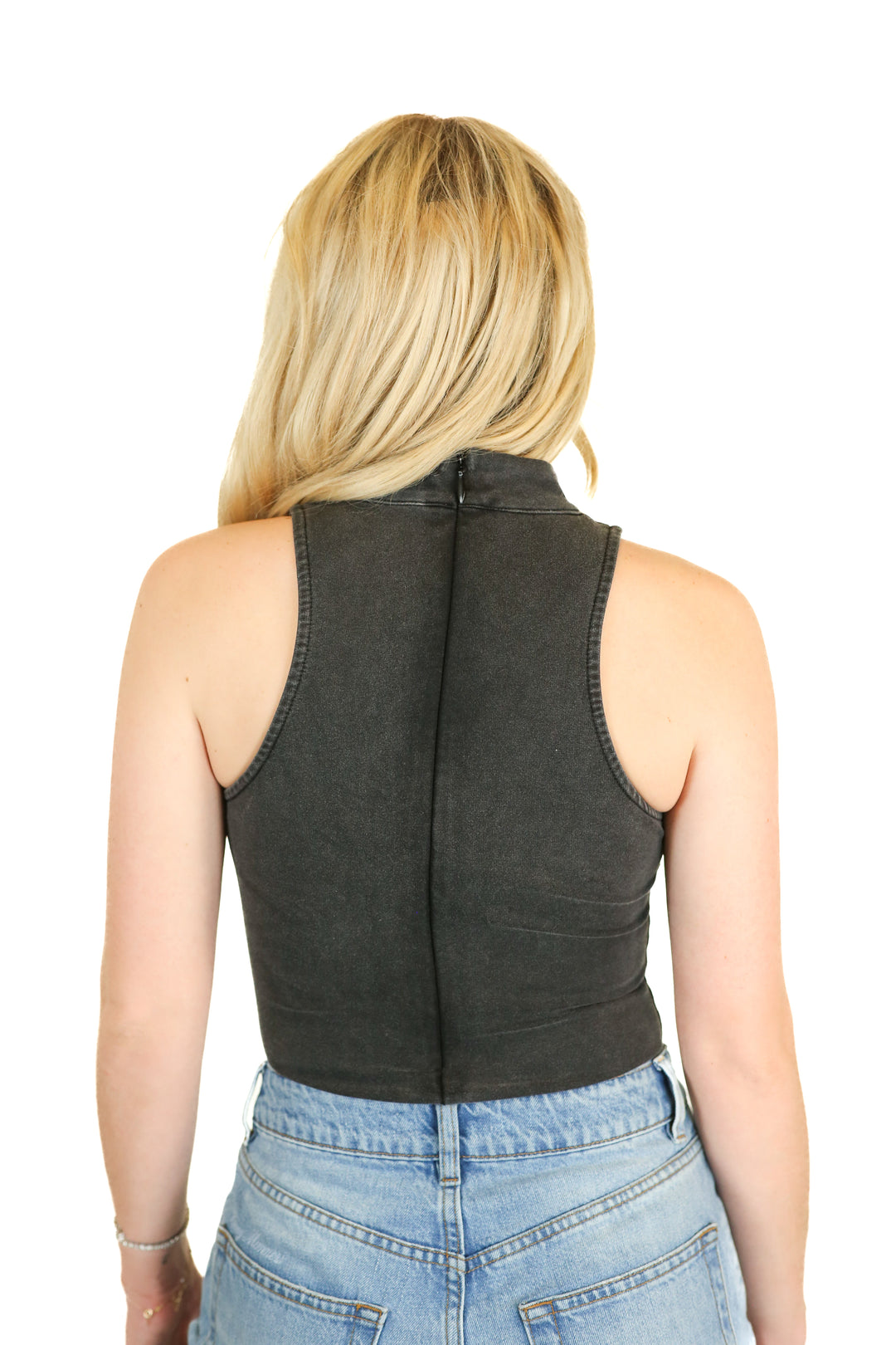 Manière De Voir dark grey mock neck body suit (6)*