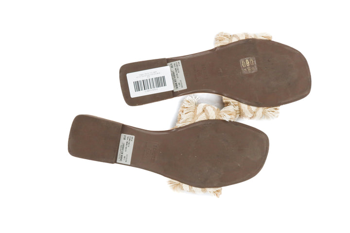 schutz neutral adelia sandals (8.5; retail $118)