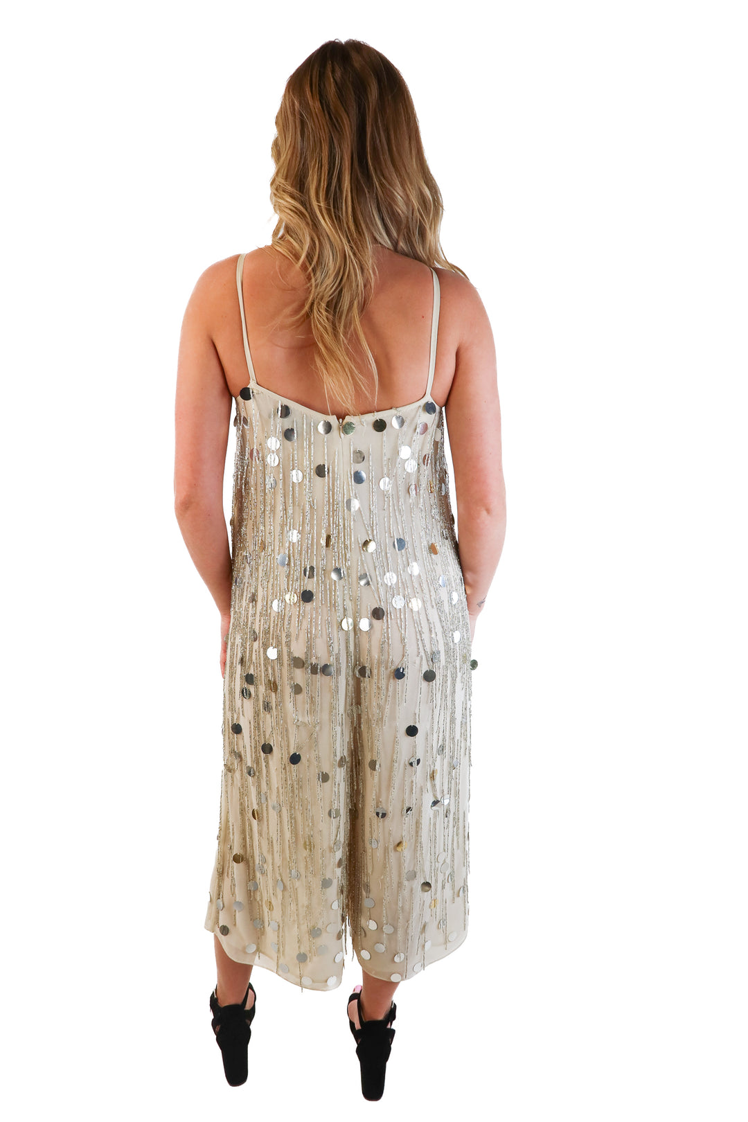 French Connection Spangled Jumpsuit (6; retail $218)