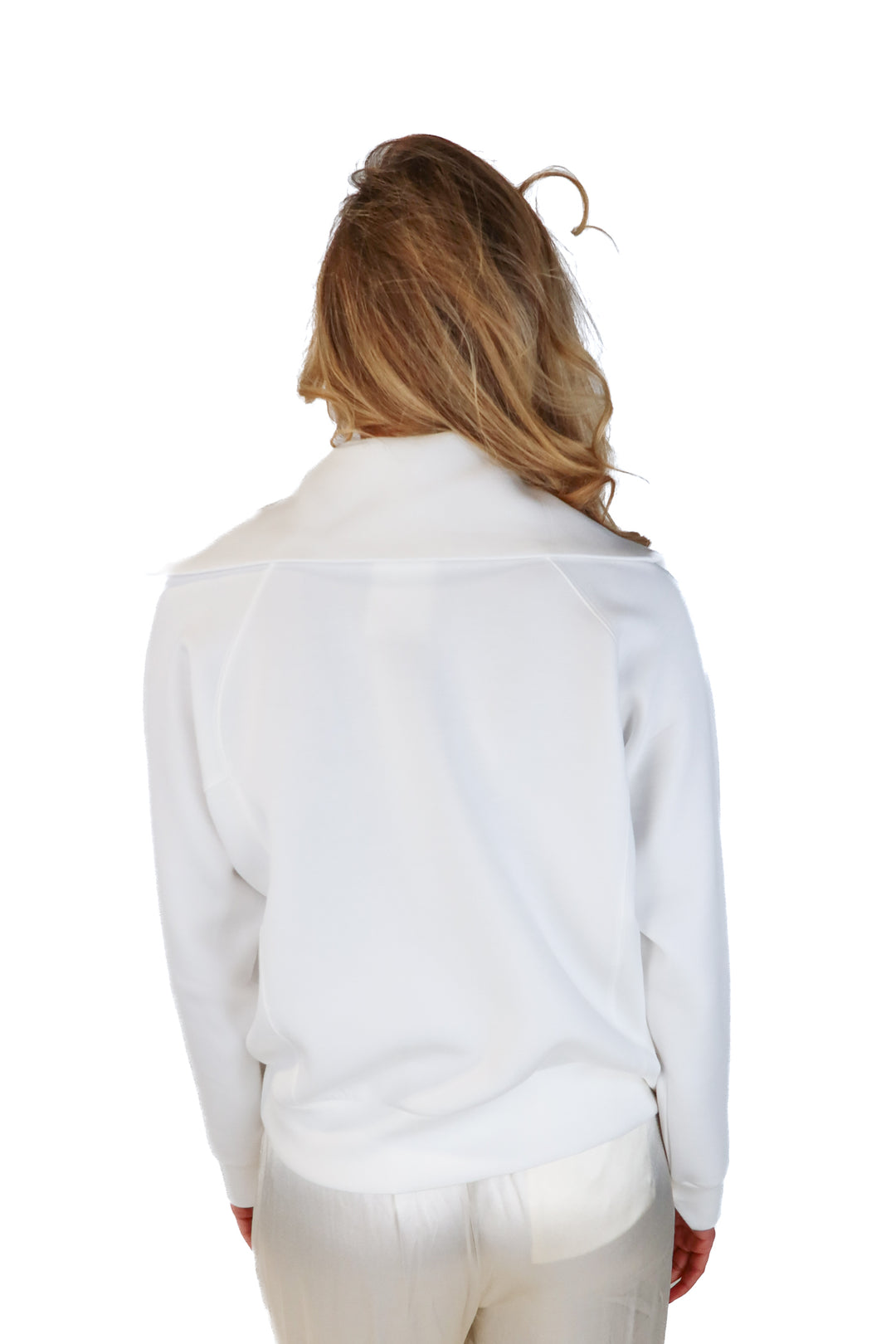 Spanx white air essentials quarter zip (m)