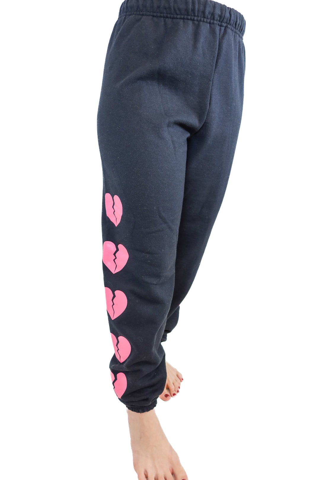 myrrhe black broken heart sweatpants (s; retail $158)