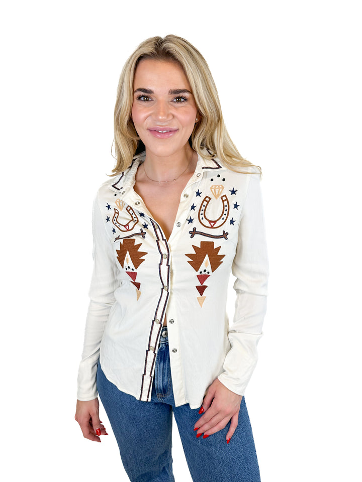 Idyllwind By Miranda Lambert Long-Sleeve Western Top (XS)