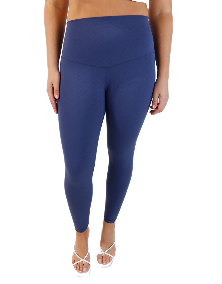 Shefit blue patterned leggings (m; retails for $78)