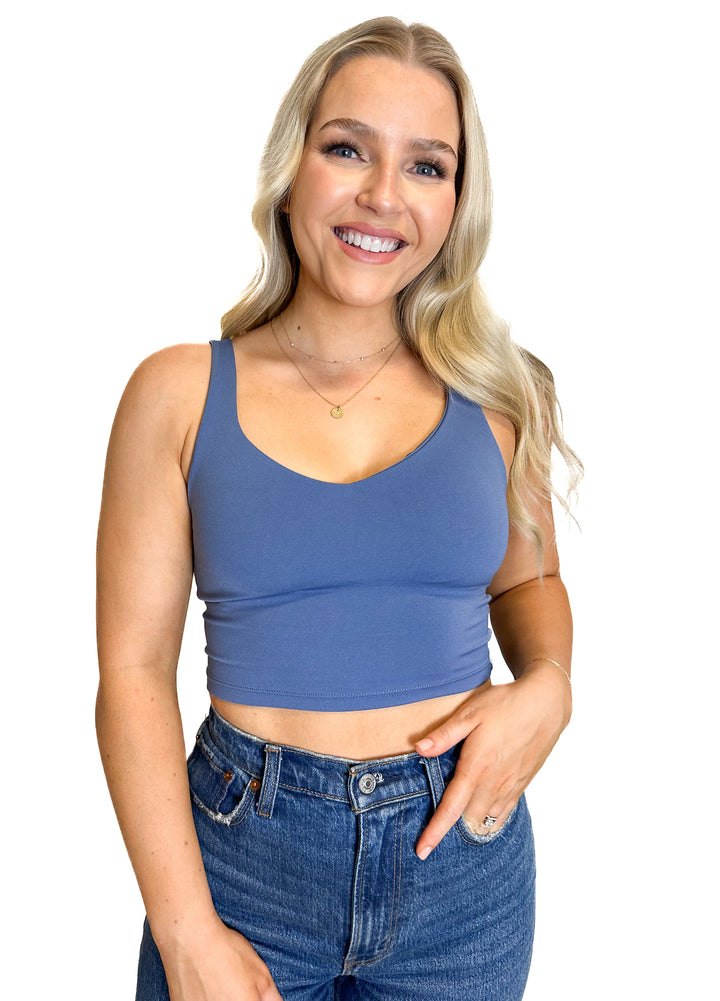 Offline Blue Sports Bra (S)
