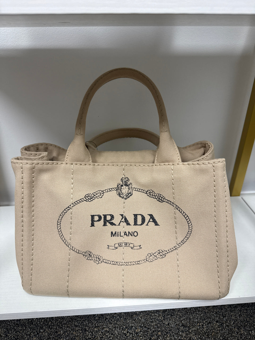 Prada Beige Canapa Tote