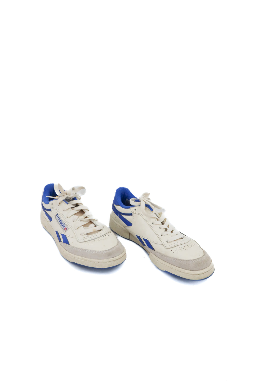reebok cream/blue sneakers (8.5M/10W; retail $80)