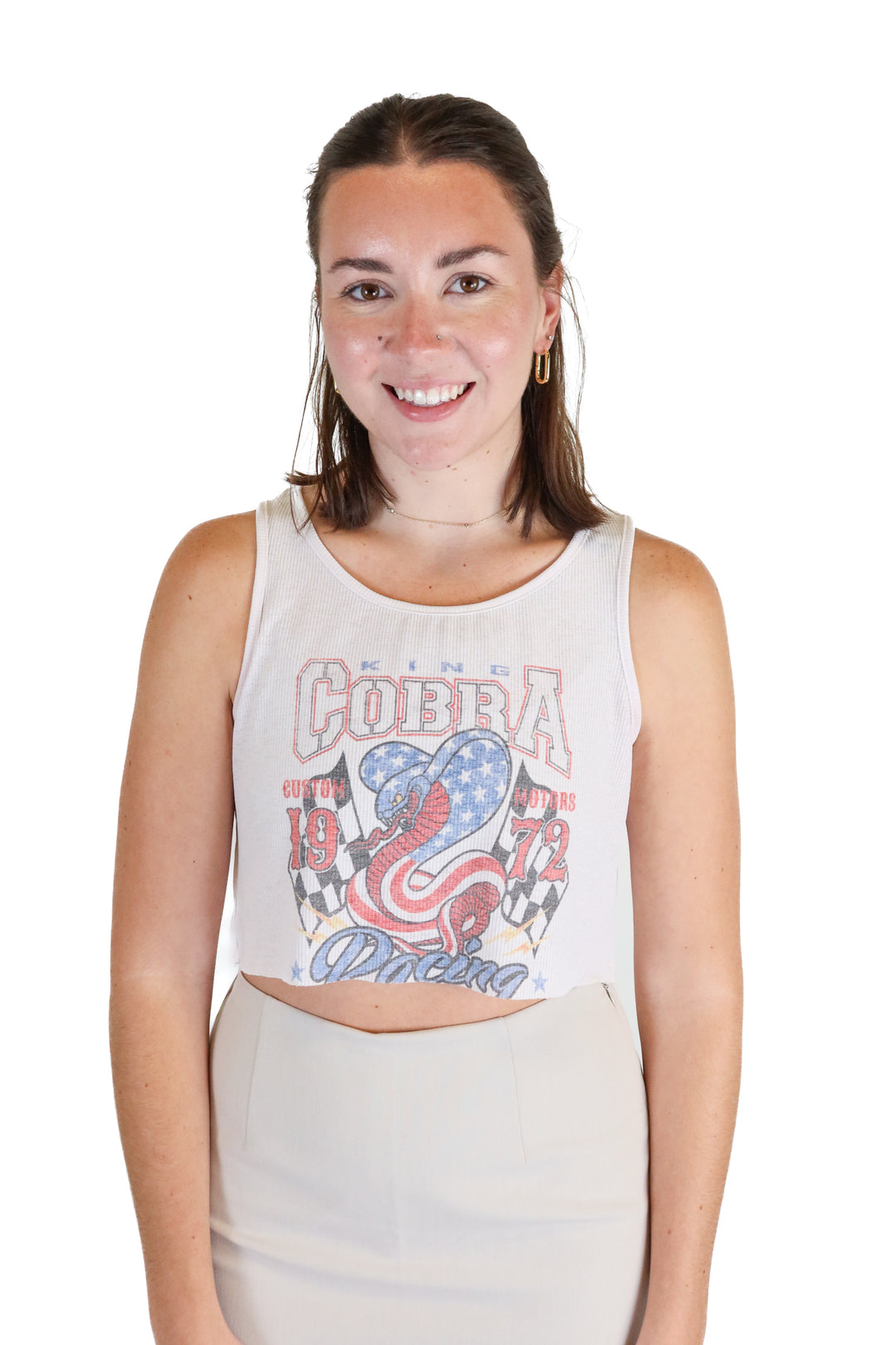 Princess Polly Beige Cropped Graphic Tank (8)