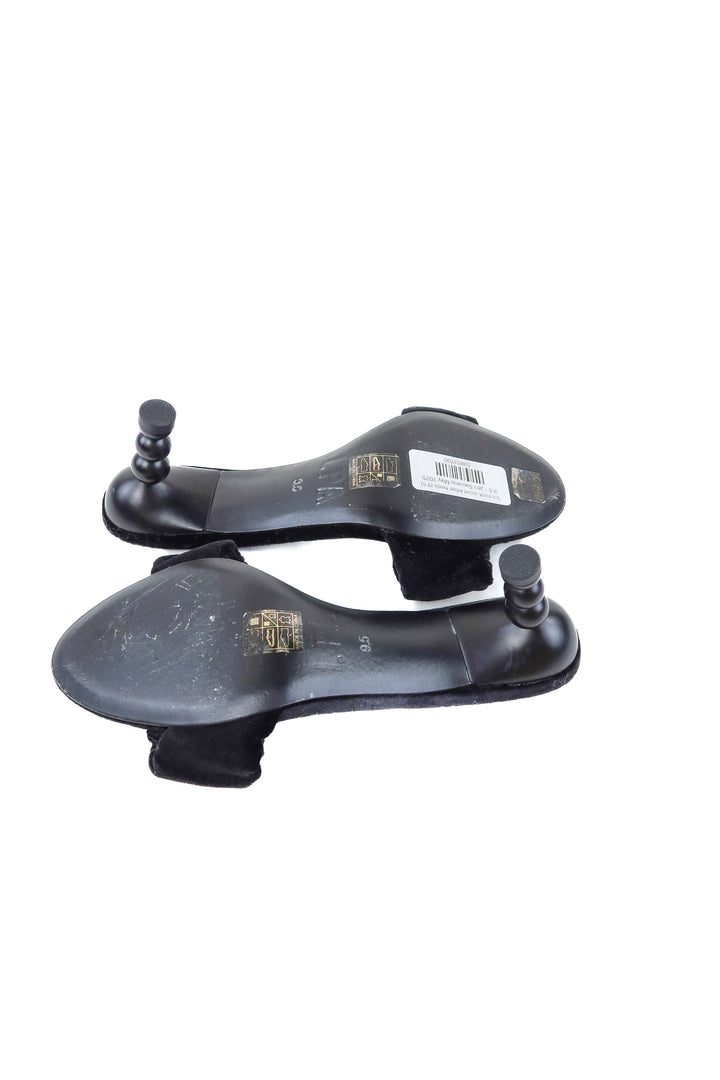 lpa black velvet kitten heels (9.5; retail $170)