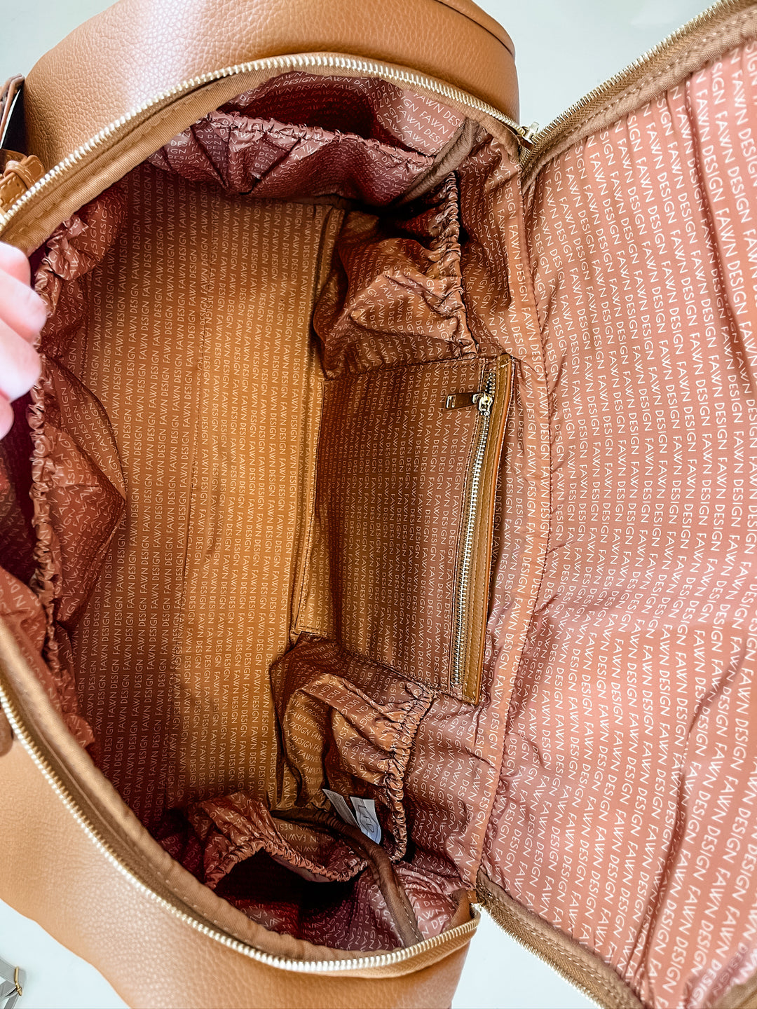 Fawn Design Tan Vegan Leather Weekender Bag (O/S)