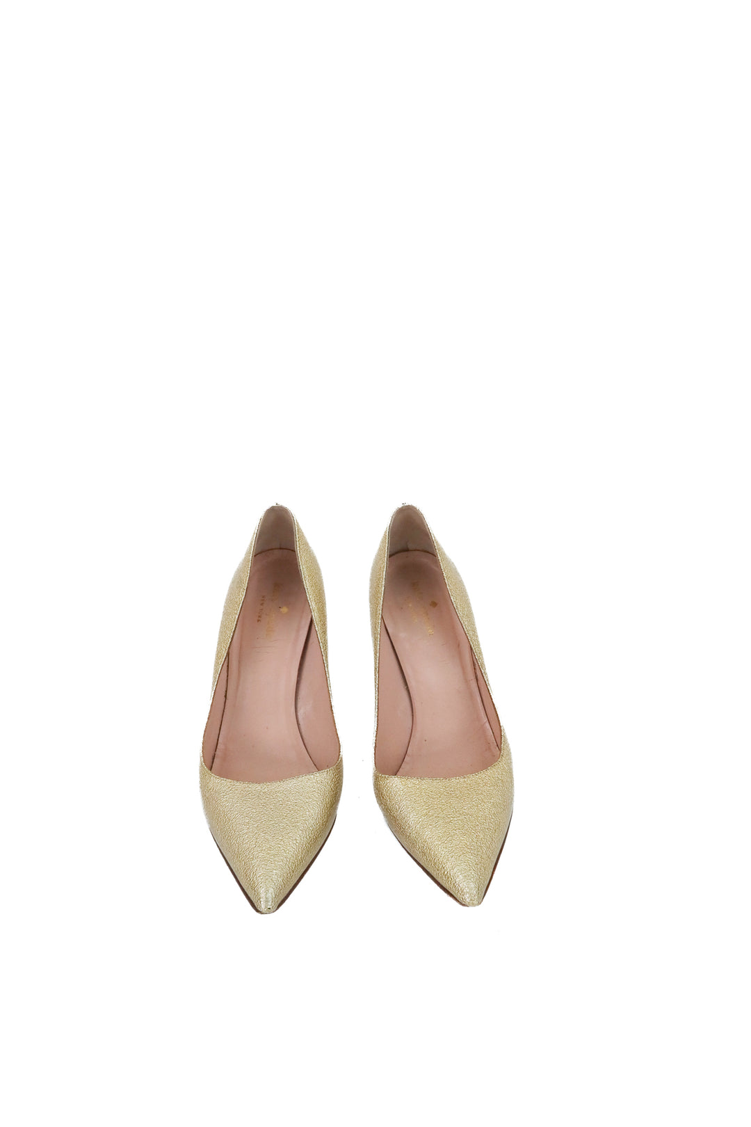 kate spade gold glitter heel (8.5)