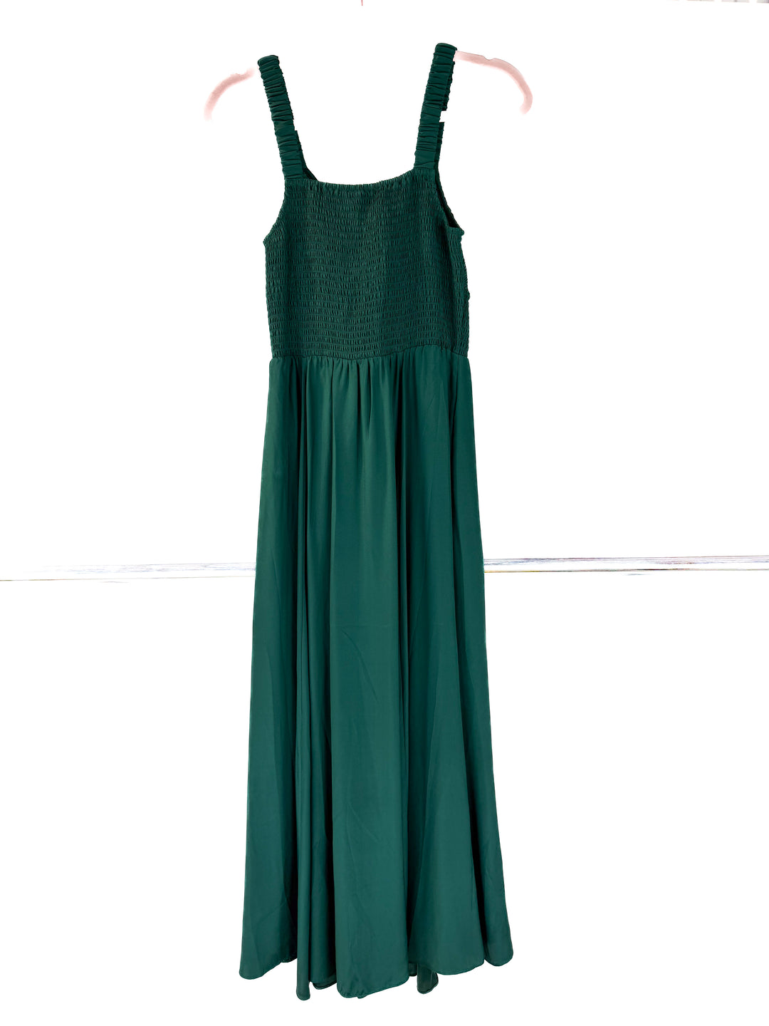 la ligne green maxi dress (s)