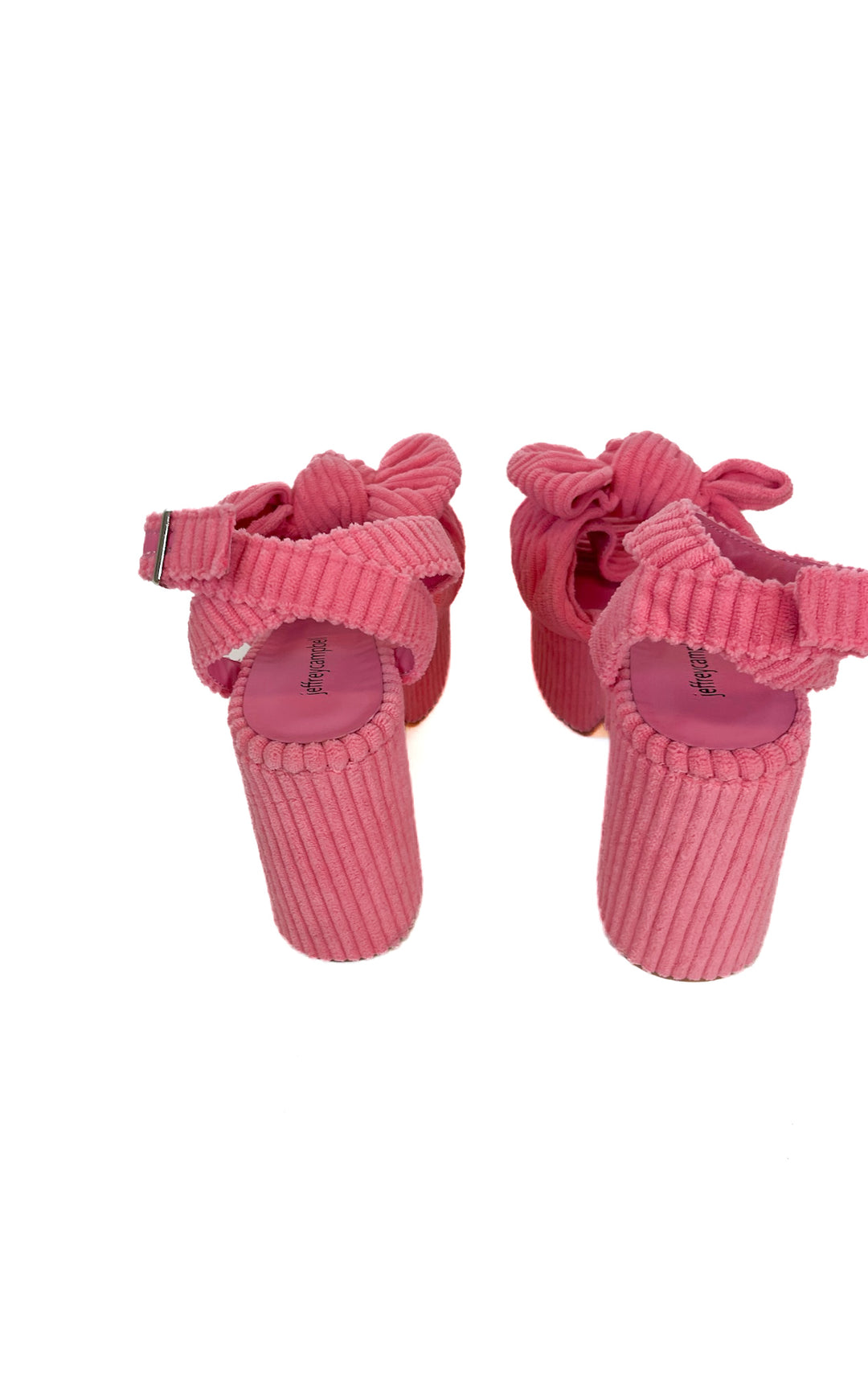 Jeffrey Campbell Bright Pink Corduroy Platform Heels (8)
