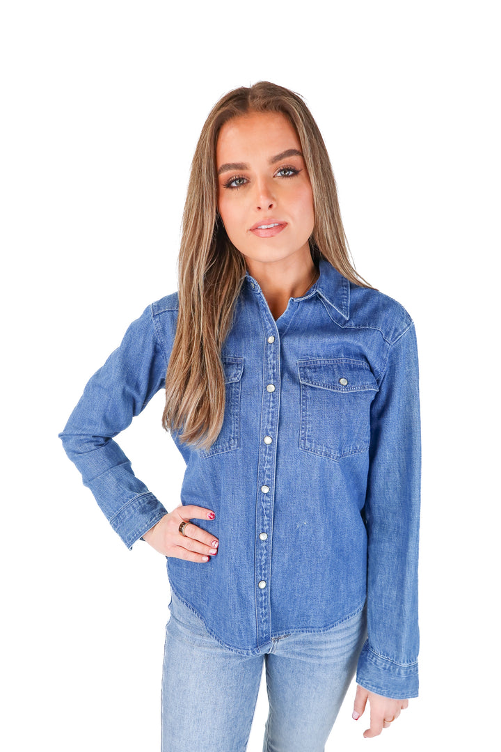 Abercrombie Denim Boyfriend Shirt NWT (xs; retail $65)