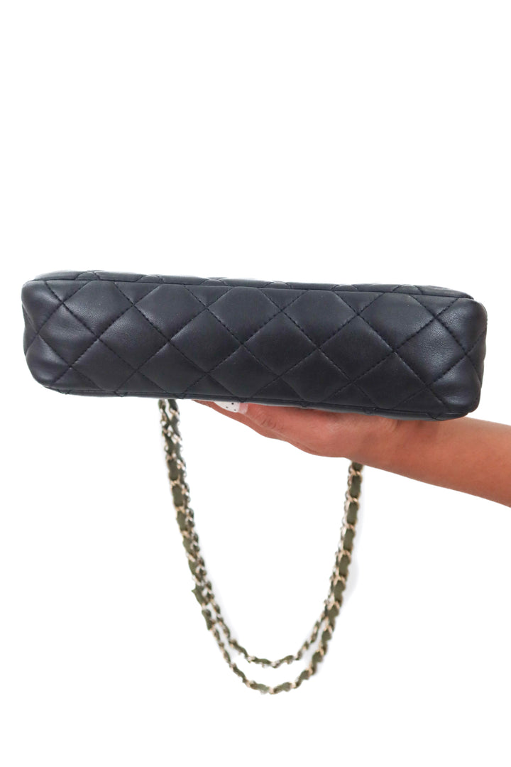 Chanel Two-Tone Single Flap Quilted Lambskin Bag (est. retail $8,900)