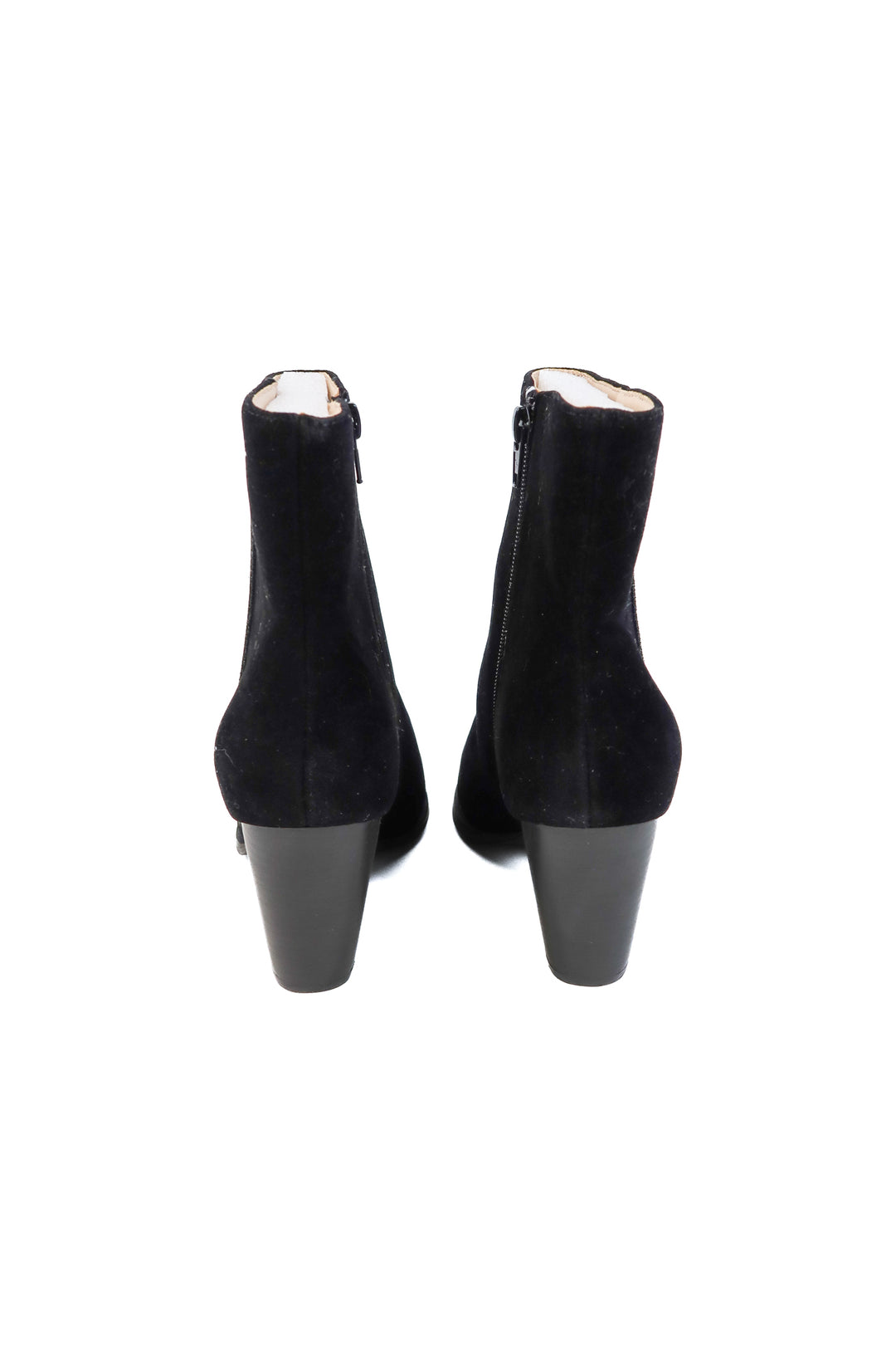 Vici black suede pointed toe bootie (10; retails for $64)