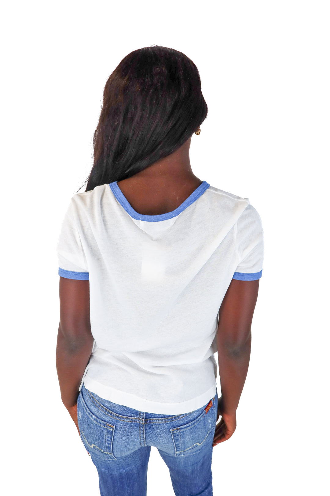SOLD Wildfox White Vacation Ringer Graphic Tee (S)