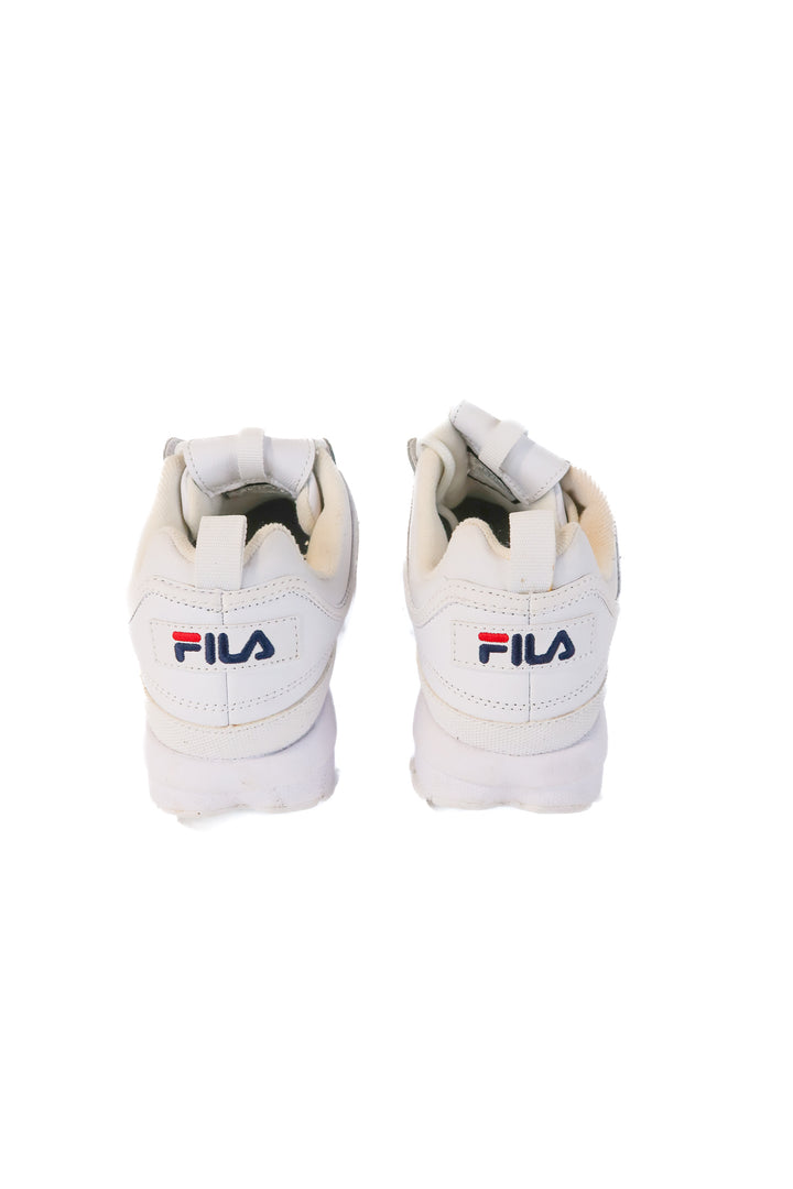 fila white chunky sneakers (8; retail $70)