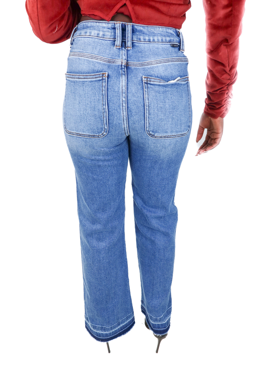 risen light wash flare jeans (24; retail $64.90)