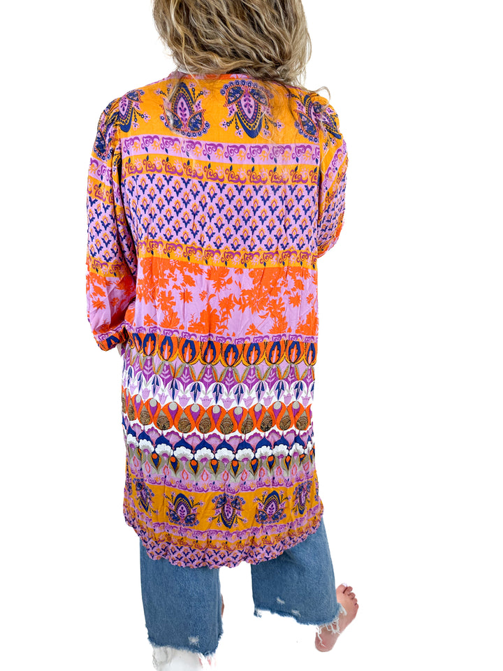 Brooke Webb Pink Printed Caftan (O/S)