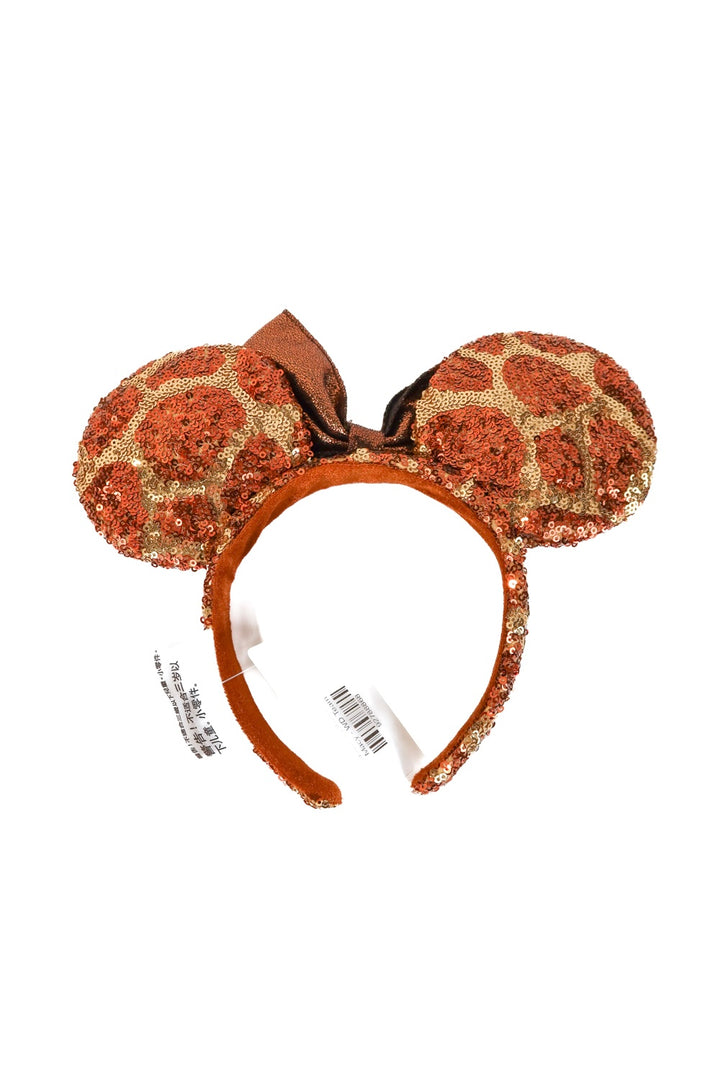 Official Disney Minnie Mouse Animal Print Sequined Ears (O/S)