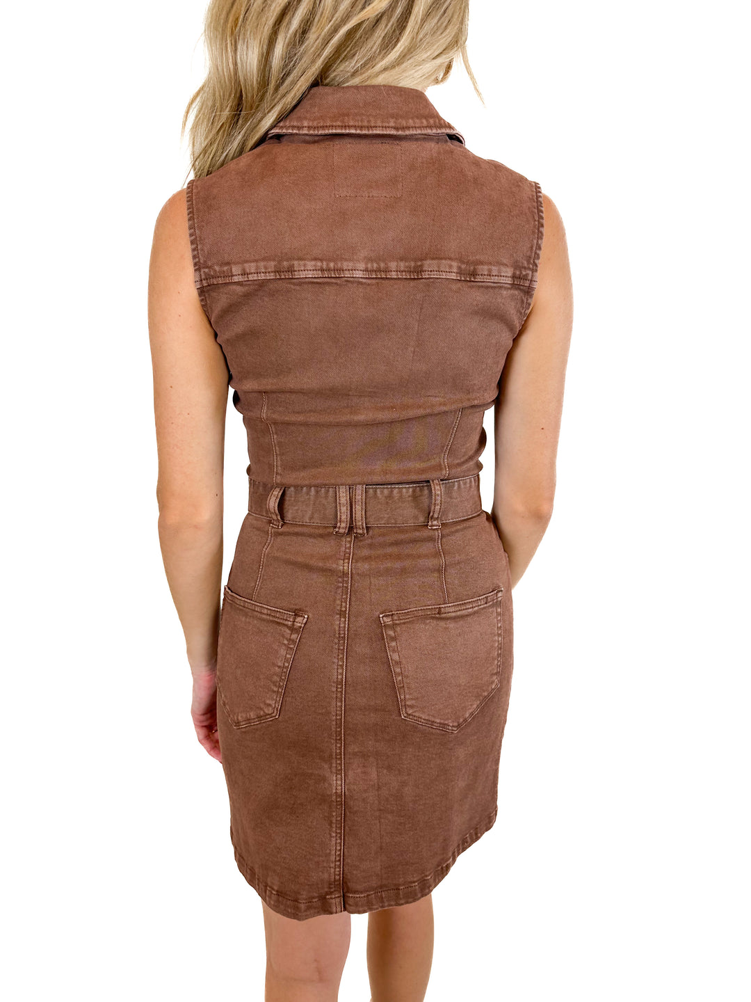 PAIGE Denim Belted Kelsee Mini Dress NWT (0; retail $249)