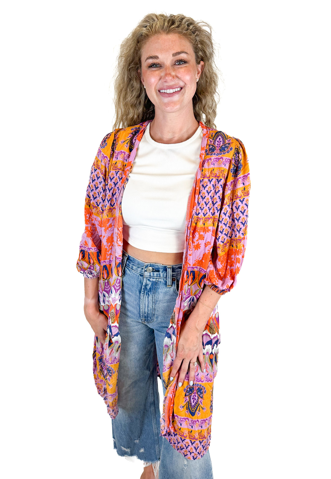 Brooke Webb Pink Printed Caftan (O/S)