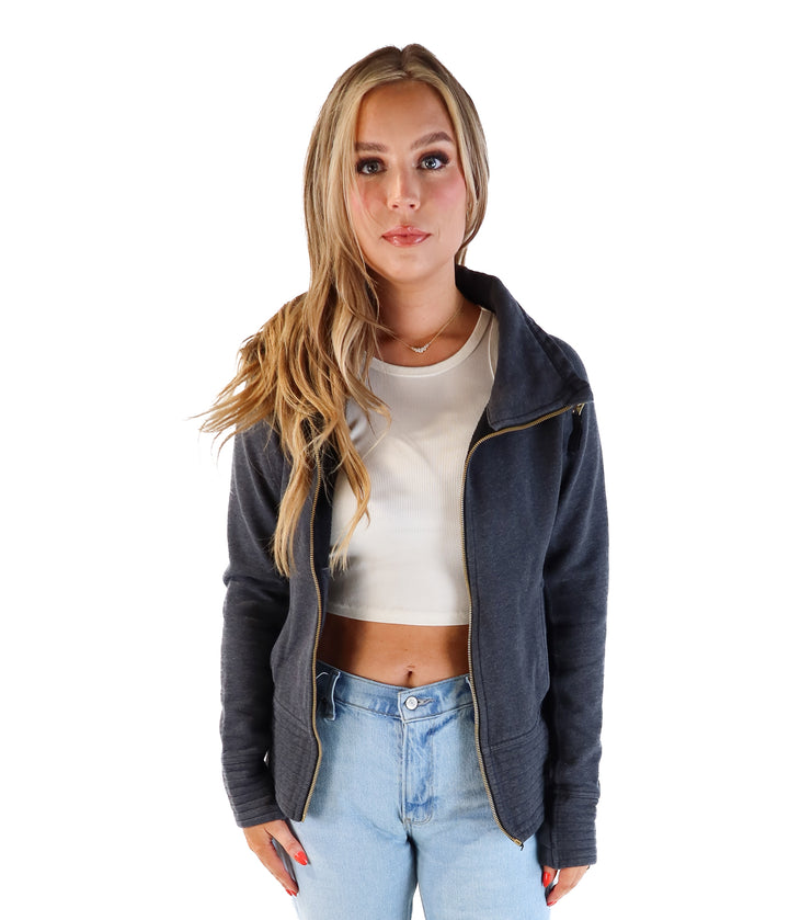 Lululemon dark grey zip up (s; retail $129)