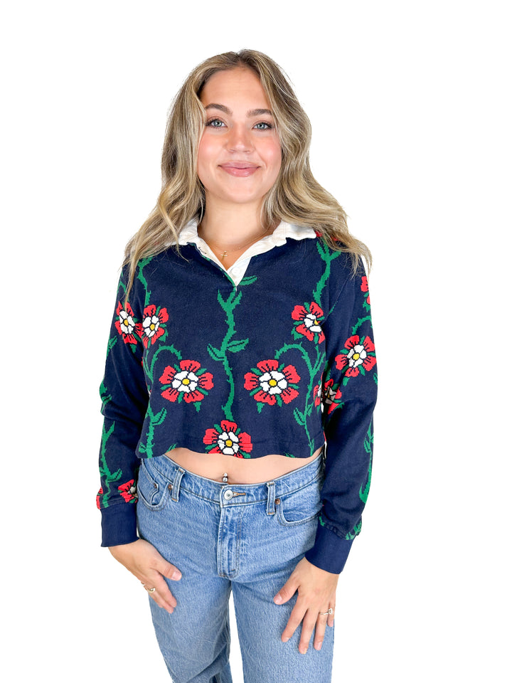 Rowing Blazers Floral Print Top (L)