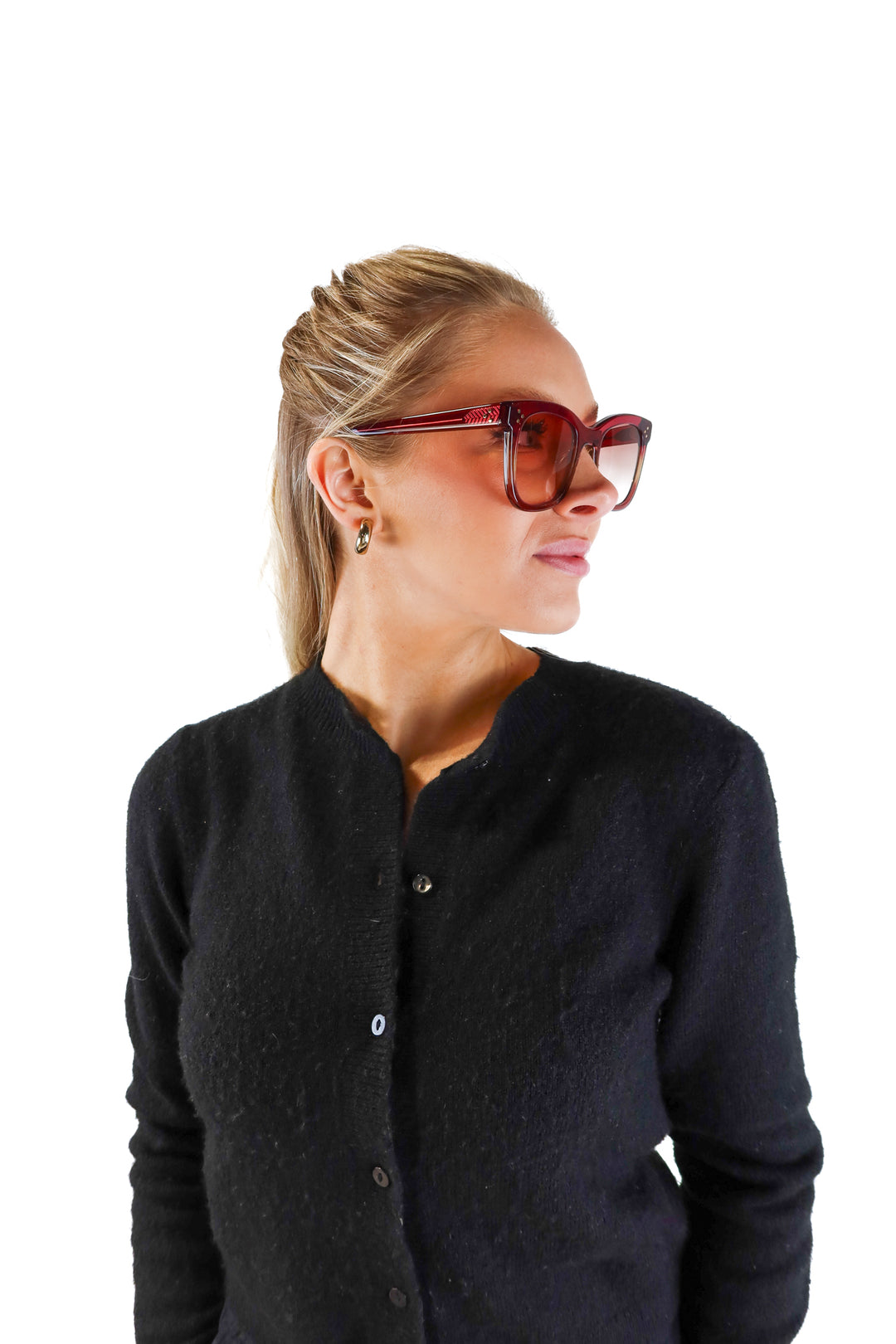 Krewe “Adele” purple sunglasses (retail $255)
