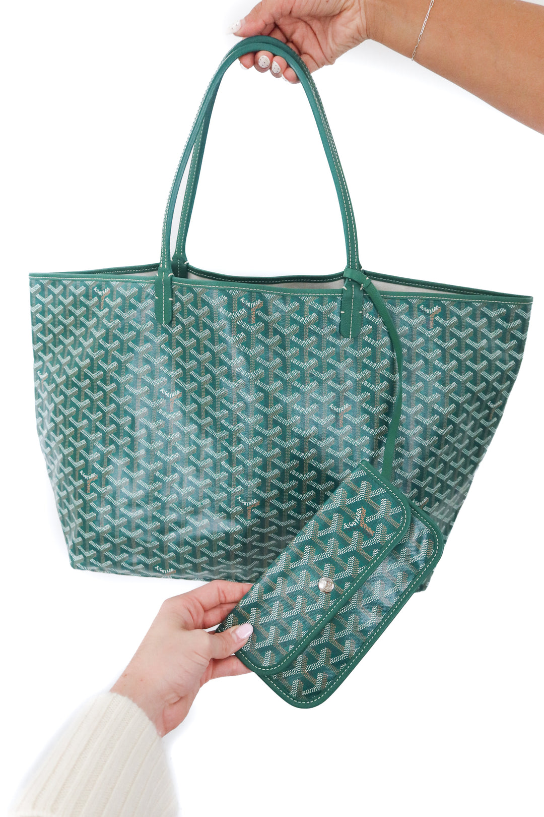 goyard goyardine St. Louis GM in Green