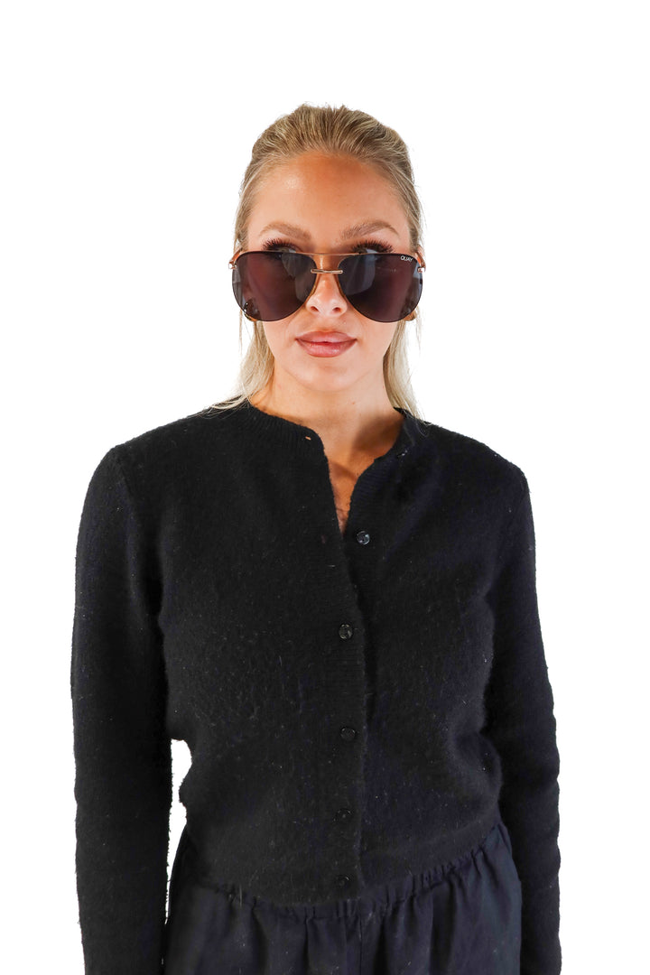 Quay black aviator sunglasses (retails for $70)