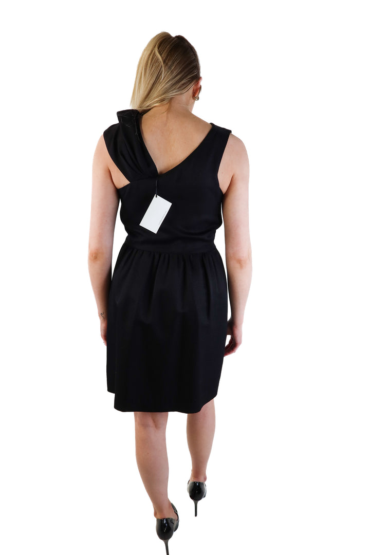 Leona Black Silk Party Dress NWT (6)