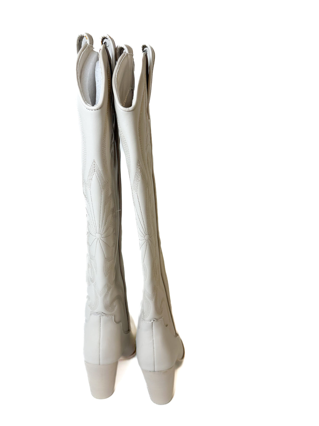 Steve Madden Cream Embroidered Cowboy Boots NWOT (7)