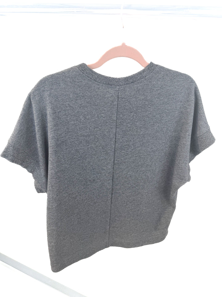 bcbg heathered sweat tshirt (s)