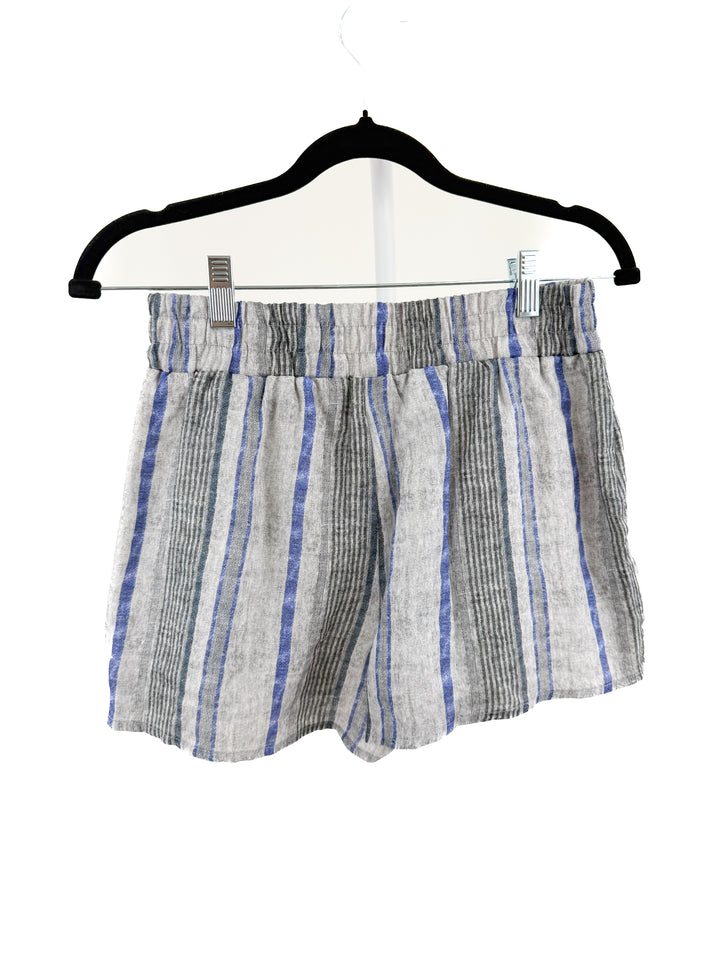 Lavender brown striped shorts NWT (s; retails for $132)