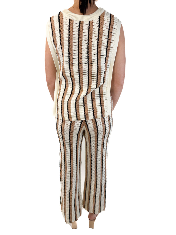 Vici neutral knit striped set NWT (retails for $118)