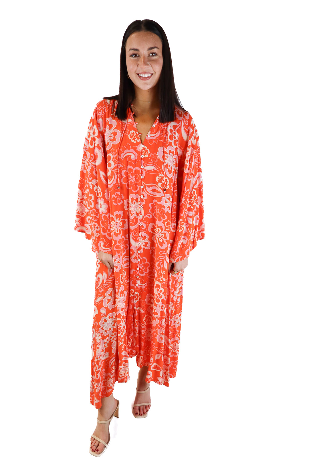 Karlie Floral Maxi Dress (S; retail $179.50)