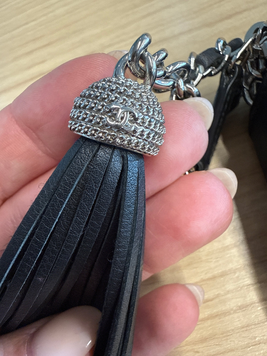Chanel Black Double Zip Wallet on Chain (est. retail $5,600)