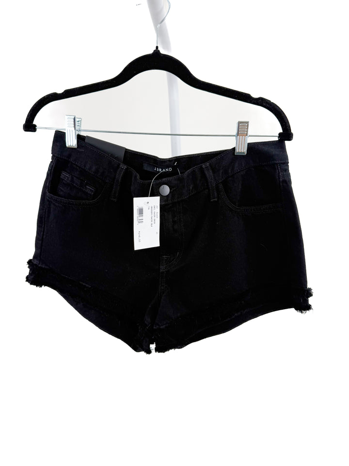 J Brand Black Denim Cutoff Mid-Rise Shorts NWT (26; Retail $148)