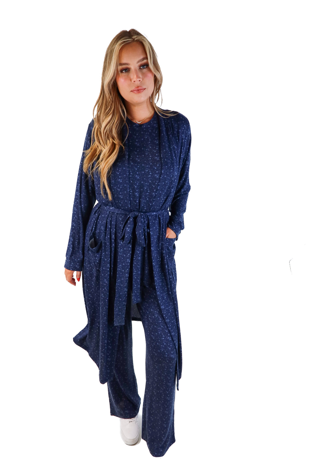 Tommy John blue star 3 piece pajama set NWT (M; retail $156)