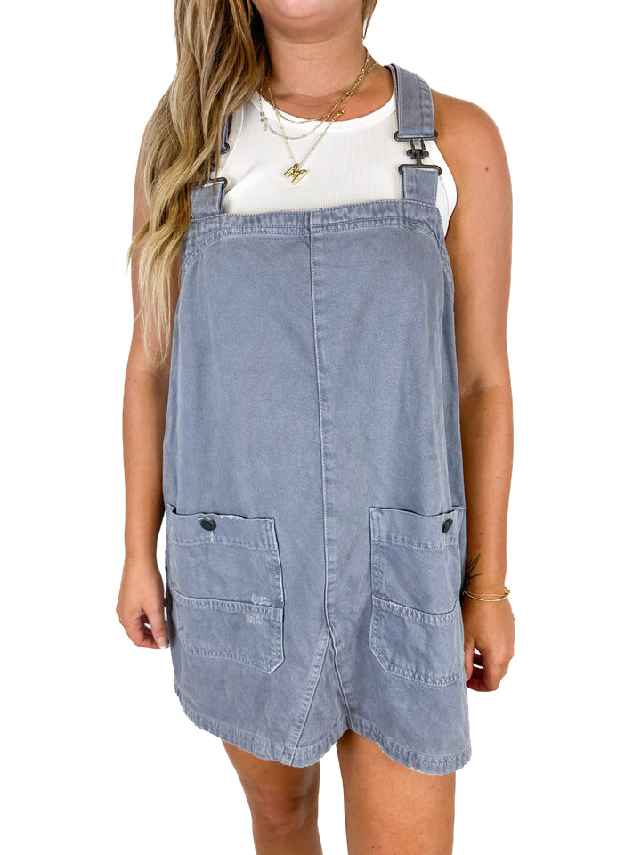 Free People Overall Smock Mini dress (M)