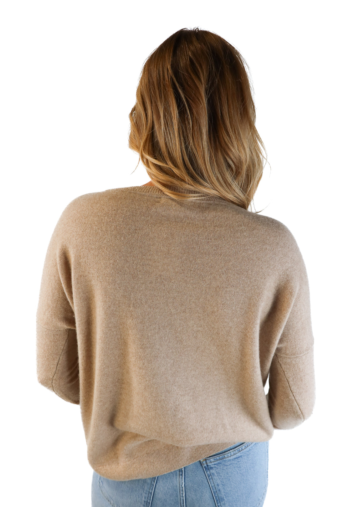 J.crew beige cashmere sweater (xs)